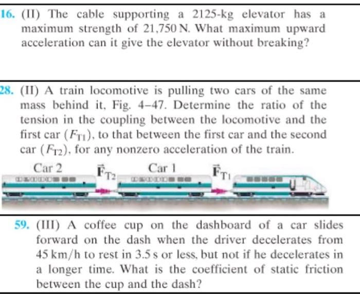 The cable supporting a 2125 kg elevator