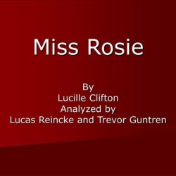 Rosie clifton lucille miss ppt powerpoint presentation when