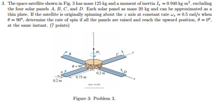 A satellite weighs 200 newtons